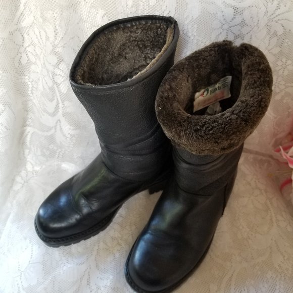 Vintage Y2K Blondo waterproof Shearling Leather Winter Boots  Size 7 - Picture 7 of 13